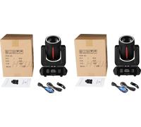 150W Mini-lumière de mouvement LED, 8 couleurs, 18 prismes rotatifs, 2 PIECES, prise EU
