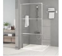 vidaXL Paroi de douche pour passage piétonnier 100x195 cm Verre ESG clair argenté