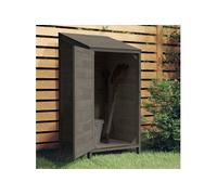 152180 Remise de jardin Anthracite 55x52x112 cm Bois de sapin solide