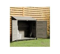 152184 Remise de jardin Anthracite 102x52x112 cm Bois de sapin solide