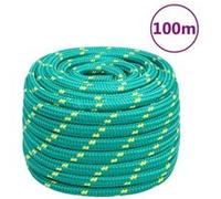 152740 vidaXL Corde de bateau Vert 20 mm 100 m Polypropylène Vert G