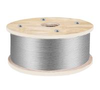 152m x 4,8mm Câble métallique 1x19-construction Câble en acier T316 acier inoxydable - Surface polie Câble métallique - 1905,1kg résistance à la rupture - Câble en acier inoxydable pour cordes à linge