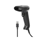Manhattan 2D LED-Barcodescanner 320mm Scanreichweite integriertes 1,4m USB-A-Kabel schwarz Lecteur de code-barres 2D filaire 1D, 2D LED noir scanner à main
