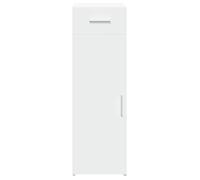 (15406)Commode - contemporain - Buffet rangement - blanc 30x42,5x93 cm bois d'ingénierie ,poid:19.8 kg