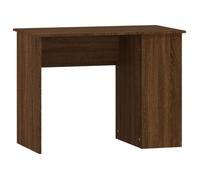 154642& Bureau-Travail-d'Étude chêne marron 100x55x75 cm - Bois - Panneaux de particules