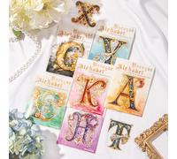 156 pièces de stickers pour scrapbooking, autocollants vintage de lettres pour scrapbooking artistique, pour scrapbooking DIY, album photo, calendrier, carnet (lettres artistiques)