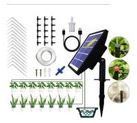 15m Kitd'arrosage goutte à goutte solaire,système d'arrosage automatique de 15 pots avec minuterie,Pour Jardin Maison Intérieur Ext