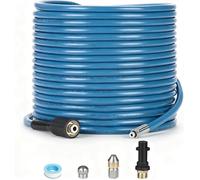 15M Tuyau Déboucheur Canalisation pour Kärcher K2 K3 K4 K5 K6 K7, Kit Furet Professional with Buse Rotatif Buse à