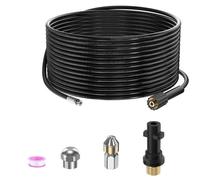 15M Tuyau Déboucheur Canalisation pour Nettoyeur Haute Pression Kärcher K2 K3 K4 K5 K6 K7 HD HDs, 180Bar Kit Furet Professional