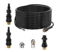 15M Tuyau Déboucheur Canalisation pour Nettoyeur Haute Pression Kärcher K2 K3 K4 K5 K6 K7 HD HDs,180Bar Kit Furet Professional