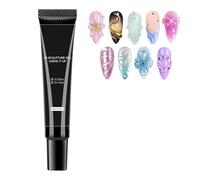 15ml Colle Gel Décorative 3D,Gel Sculpture D'ongles Super Adhésif Pour Pierres Et Motifs Sur Ongles. Parfait Pour Quotidien, Réunions Et Usage Domicile. Séchage Rapide Et Tenue Longue Durée