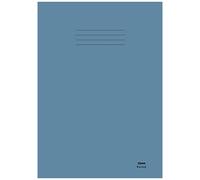 15mm: Exercise Books Ruled And Margin 64 Page A4 Wide Lined 15 Mm 90gsm Paper Writing Notebook For School Office Home - Blue Cover