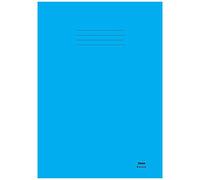 15mm: Exercise Books Ruled And Margin 80 Page A4 Wide Lined 15 Mm 90gsm Paper Writing Notebook For School Office Home - Blue Cover