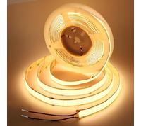 15mm Ruban LED COB 5m, Continu et sans point, 3 Rangées, 900 LED/m, 24v, 25W/m, 90 lm/w, IRC 92+, Bande LED Blanc Chaud pour Décoration industrielle et Commerciale (sans alimentation), 3000K