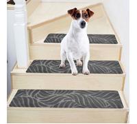 15Pcs Tapis Marchettes D'escalier, Antidérapant Tapis Escalier pour marches en Bois, Auto-Adhésif, Sécurité Tapis de Marche,76X20cm