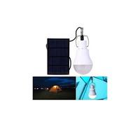 15w panneau solaire portable puissance led ampoule lampe camp extérieur tente de pêche lumière 5v - multicolore