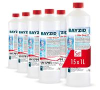 15x 1 kg BAYZID® Chlor 13% flüssig für Pools