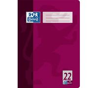 15x Oxford 100050308 cahier d'écolier DIN A4 linéature 22 quadrillé 16 feuilles