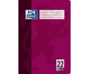 15x Oxford 100050308 cahier d'écolier DIN A4 linéature 22 quadrillé 16 feuilles
