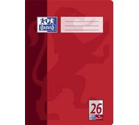 15x Oxford 100050312 cahier d'écolier DIN A4 linéature 26 quadrillé 16 feuilles