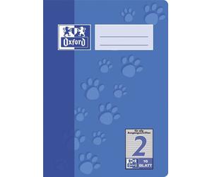 15x Oxford 100050407 Cahier d'école Junior "Tatzen" DIN A5 Lineature 2