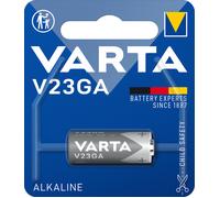 VARTA Piles V23GA alcalines, lot de 1, Alkaline Special, 12V, pour télécommandes, systèmes d'alarme, ouvre-portes de garage, caméras, compactes, longue durée de vie et hautes performances