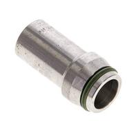 15x2mm Acier inoxydable droit avec bout à souder 315 bar FKMO-anneau ISO 8434-1