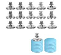 16 Aimants Rideau Magnetiques pour Rideau Fenetre Douche Pince Usage | aimant puissant , fixation sans percer, reutilisable repositionnable, discret elegant fin, maintien ferme solide