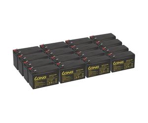 16 batteries Kung Long WP7,2-12A F2 AGM, 12V, 7,2Ah – compatibles avec l'AdPos Mini 5000 – ensemble de batteries de remplacement pour onduleurs