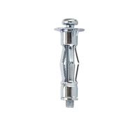 16 chevilles métal expansion plaque de plâtre - vis tête cylindrique diamètre 5 mm - Longueur 37 mm