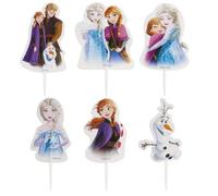 dekora - Kit pour Décorer des Cupcakes de la Reine des Neiges Cake Toppers en Papier - 8 Modèles 16 Unités