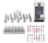 16 douilles à pâtisserie inox adaptateur dressage - cmp kp5426 Gris G