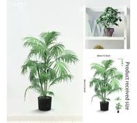 16 grands stickers muraux en PVC motif plantes tropicales vertes, feuilles de palmier, pour salon, avec affiche, disque vinyle, décoration d'intérieur~01059
