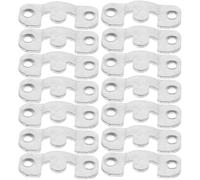16 Paires Crochets Emboîtables pour Cadres Support Miroir Argenté | Acier Inoxydable, Installation Simple, pour Cadre Photo et Étagère, Chambre ou Coffee Bar