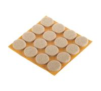 16 patins en feutre pour parquet autocollants ronds Fix-O-Moll 22mm