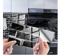 16 PCS Autocollant pour carrelage mural, Stickers Carreaux Muraux, Convient pour la Cuisine, Salle de Bain（15x30cm）