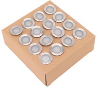16 Pcs LED Deck Light Kit 10W 2800 To 3200K Warm White IP67 Waterproof Recessed LED Deck Lamp 90?265V EU Plug