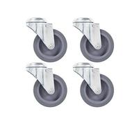 vidaXL 16 pcs. Roulettes pivotantes avec trou d'axe 75 mm