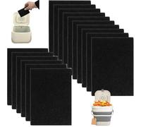 16 Pièces à Charbon Actif Filtre Anti-Odeur, Filtres à Bacs à Compost pour Joseph Joseph Poubelle Filtre Anti-Odeur, Filtre à Charbon Actif pour bacs de Compost de Cuisine sans Odeur