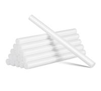 16 Pièces Bâtons de Colle Thermofusible 7x100mm Eva, Blanc | Fusion à Chaud, Prise Rapide et Forte Adhérence, Usage DIY Créatif, pour Fleuristes et Cartons