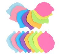 16 pièces Bloc-notes Autocollants Papier 7,5x7,5x0,3cm | Notes Repositionnables, Adhérence Multi-Surfaces, Repères Colorés pour Agendas, Réfrigérateurs, École et Couleur Aléatoire