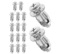 16 pièces Boulon d'Ancrage de Fixation M6 X 25mm en Acier au Carbone | Installation Rapide, Maintien Sûr, Usage Polyvalent, pour Portes Creuses et Métal, Format Compact 2,5x1,5x1,5cm