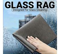 16 pièces Chiffons de nettoyage de verre magiques, Chiffons magiques en microfibre épaissie, Chiffons de nettoyage de verre à motif d'écailles de poisson, Taille 9.8in*9.8in, Super absorbant et sans p