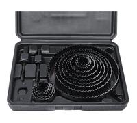 16 pièces Coffret Scie Cloche Construction de 19-127 mm pour Bois Metaux Platre
