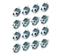 16 pièces de pinces de soudage bout à bout, kit de pinces papillon en fer pour tôles, alignement de panneaux de carrosserie automobile, soudage industriel et domestique avec un