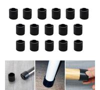 16 pièces de protections de sol pour pieds de chaise en silicone rond de 20 mm, capuchons de pieds de chaise noirs, protections pour pieds de meubles, capuchons de pieds de tabouret pour éviter les