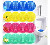 16 Pièces Grille Urinoir Parfumée, Tamis Urinoir Anti-Odeurs Anti-Éclaboussures, Filtre Urinoir Universel PVC, Désodorisant WC Public, Anti-Bouchon, Cerise Citron Pomme Océan