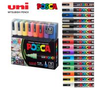 16 pièces japon UNI POSCA marqueurs ensemble acrylique Graffiti dessin Permanent étanche enfants dessin PC-3M/1 M/5 M fournitures d'art PC-3M
