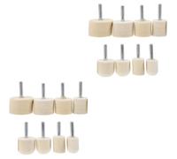 16 Pièces Kit de Polissage D’ongles, Métal, Finition Fine | Roue de Polissage, Tiges Métal 6mm, Formes et Diamètres Variés, Usage Manucure