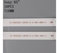 16 pièces LED bande rétro-éclairage Nipseyteko 8 Lampe Sony 65 ""TV CX-65S03E01 KDL-65W855C KDL-65W857C Kdl-65w859c 650TV02 V3 T650HVF05.1 T650HVF0 Nipseyteko